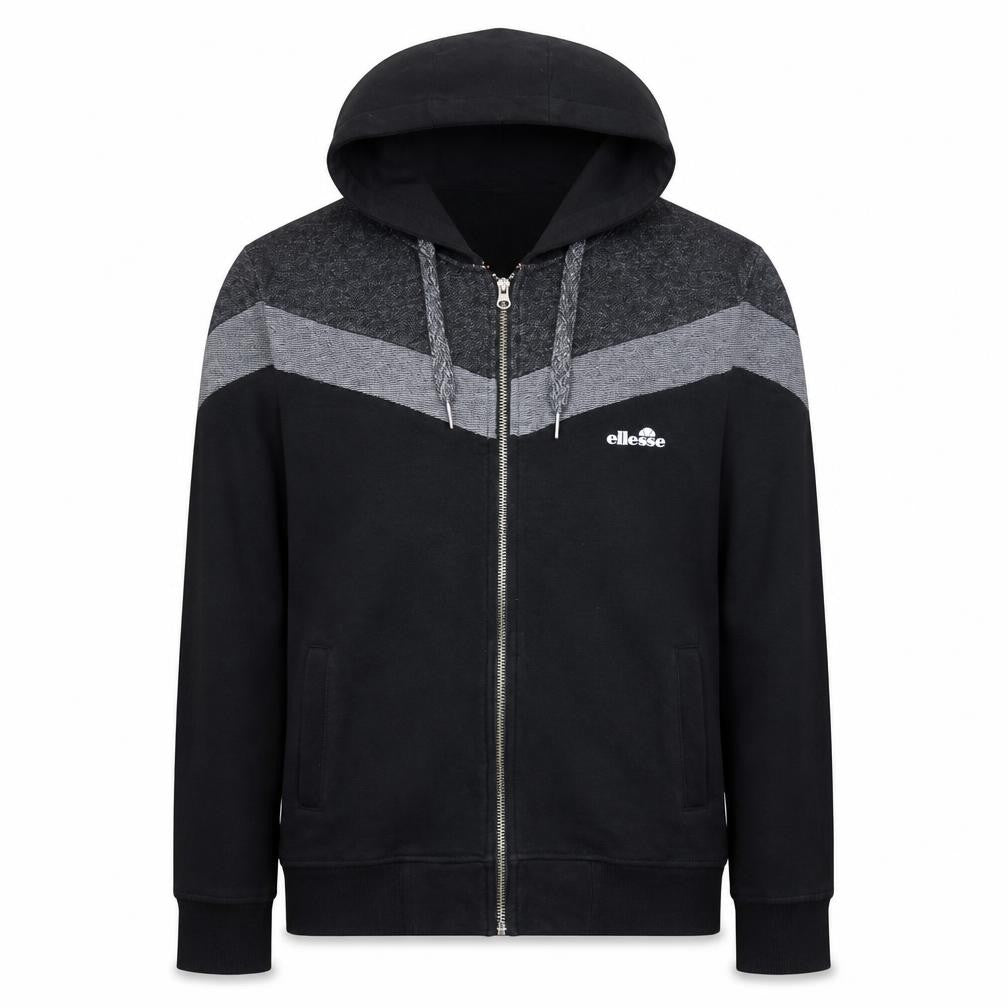 Ellesse Men's Black Full Zip Hoodie M Regular Fit Sports Style