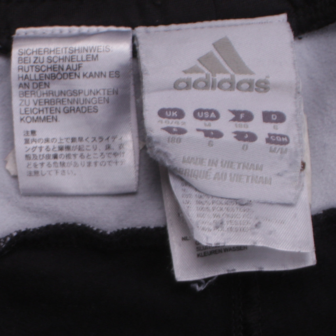 Adidas Men’s Black M Regular Fit Sweatpants with Ankle Zip