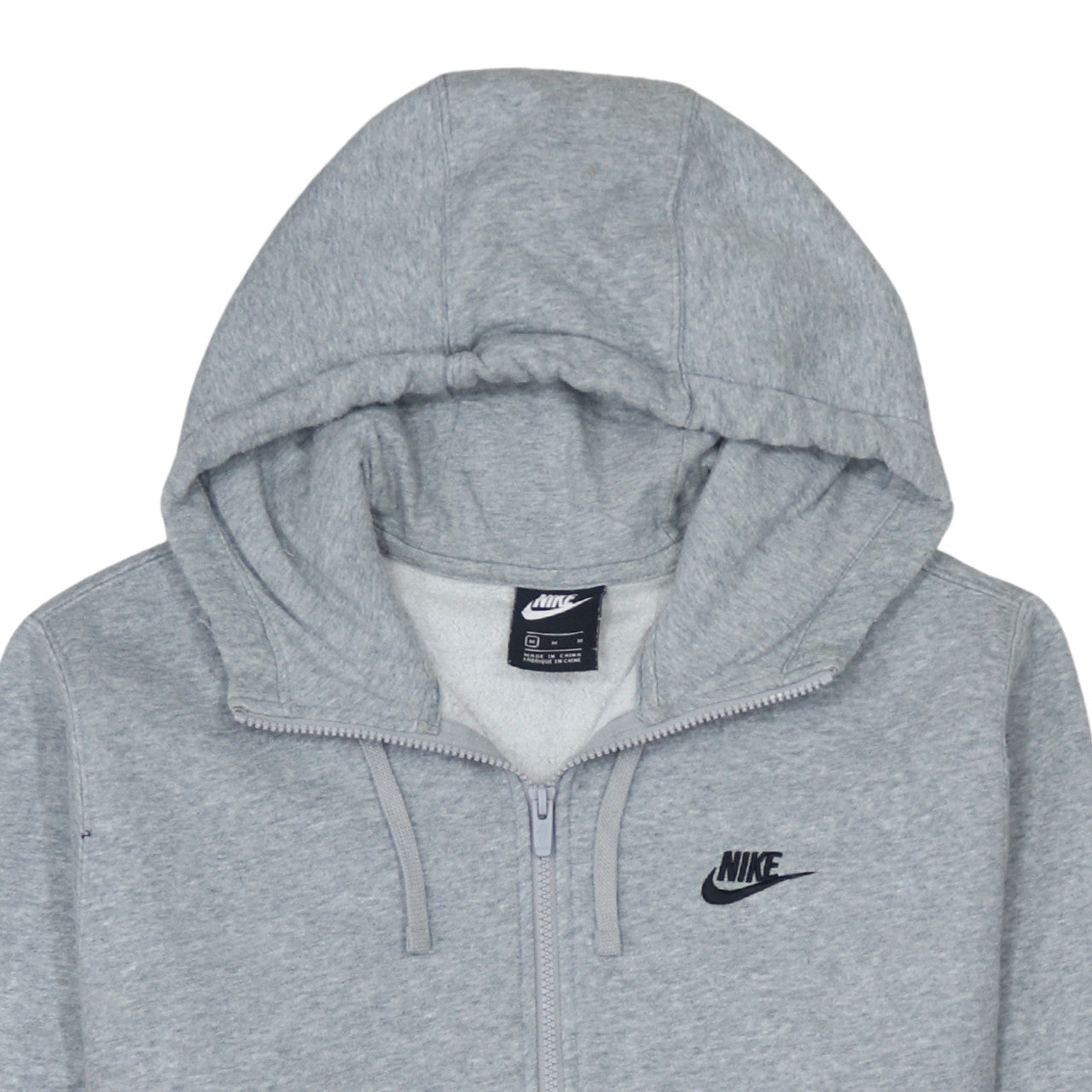 Nike Men's Grey & Black 1/4 Zip Pullover Hoodie Size M
