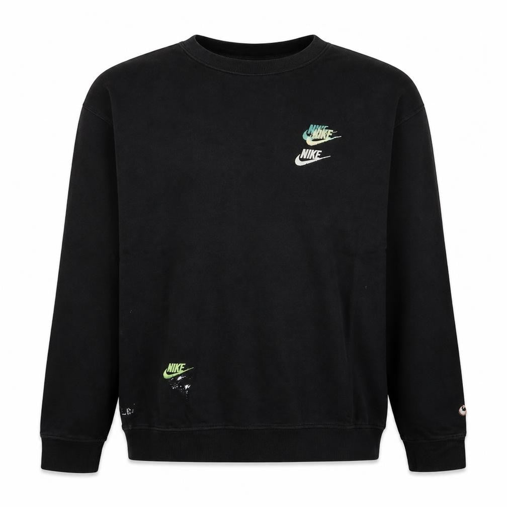 Nike Men's Black Crew Neck Sweatshirt Size S Graphic Print Logo