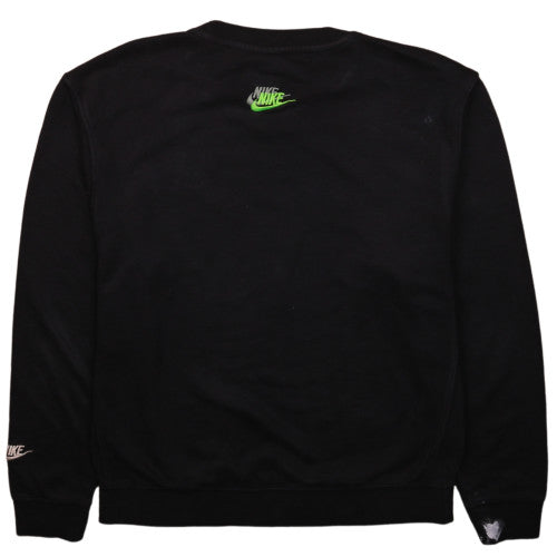 Nike Men's Black Crew Neck Sweatshirt Size S Graphic Print Logo