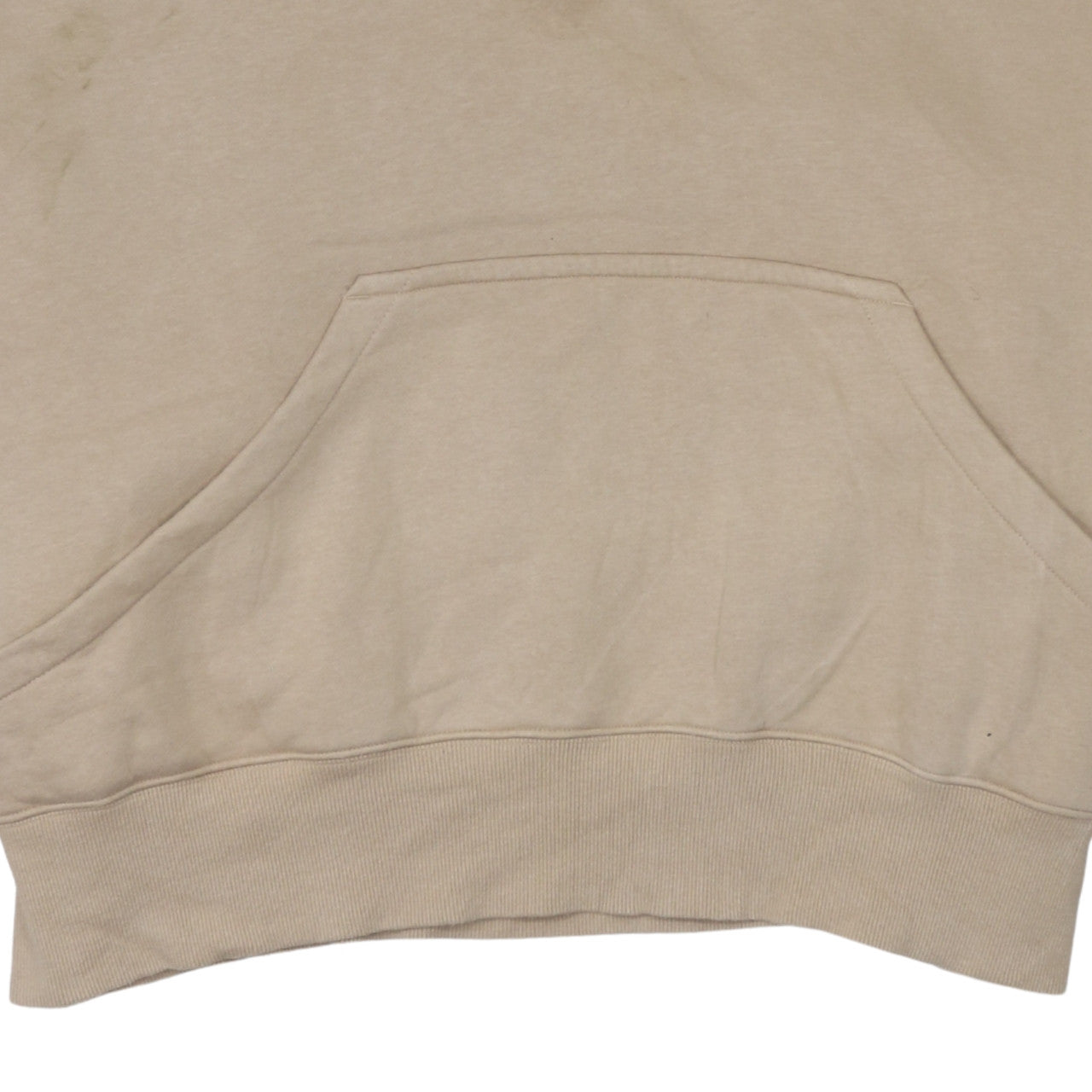 Nike Women Beige Small Pullover Hoodie Cotton Blend Casual