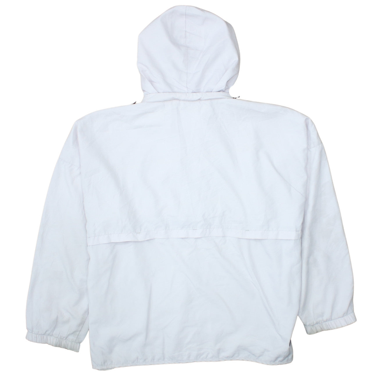 Fila Women’s White Hooded Anorak Jacket Size 14 Lightweight Zip
