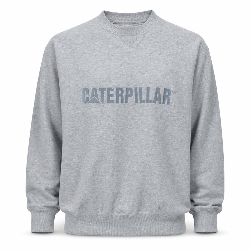 Caterpillar Men's Grey Pullover Sweatshirt L Regular Fit