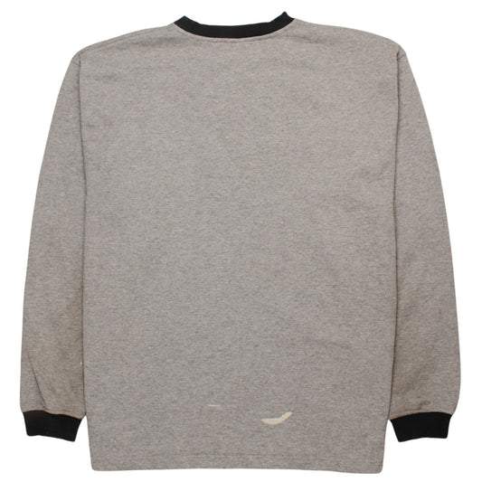 Fila Men's Grey 2XL Pullover Crew Neck Logo Sweatshirt