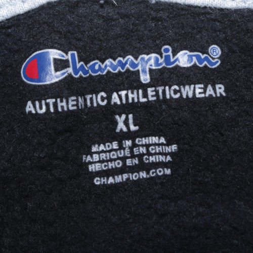 Champion Boys Black XL Pullover Hoodie with Logo Print
