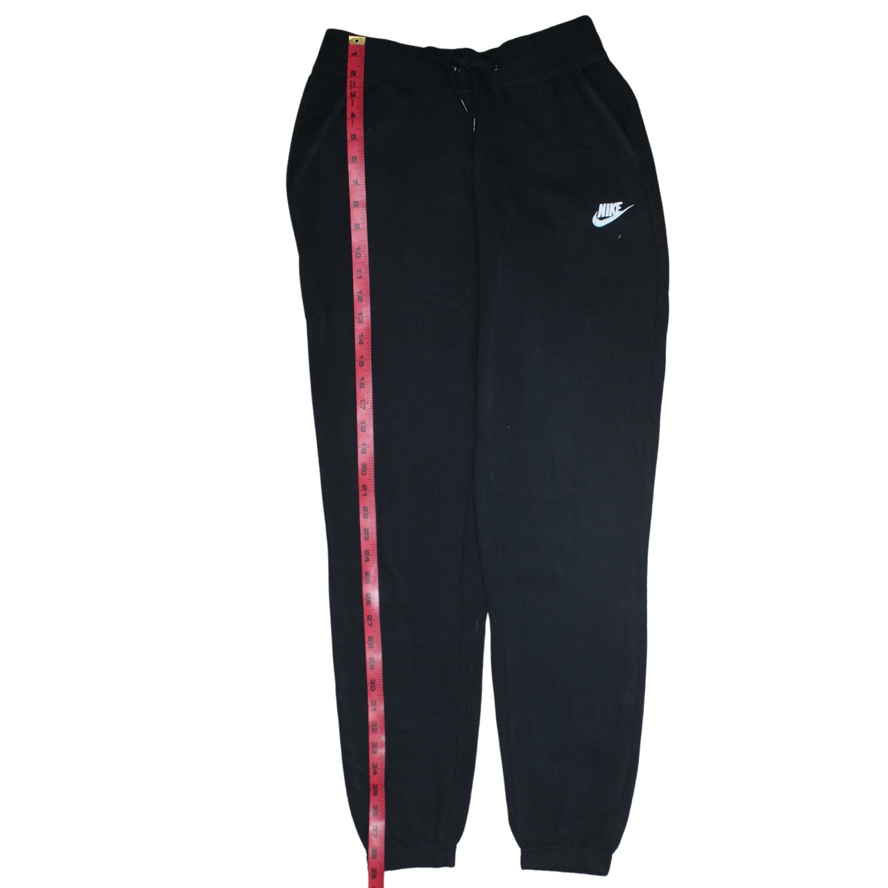 Nike Mens Black Jogger Trousers Size S Regular Fit Fleece Sweatpants
