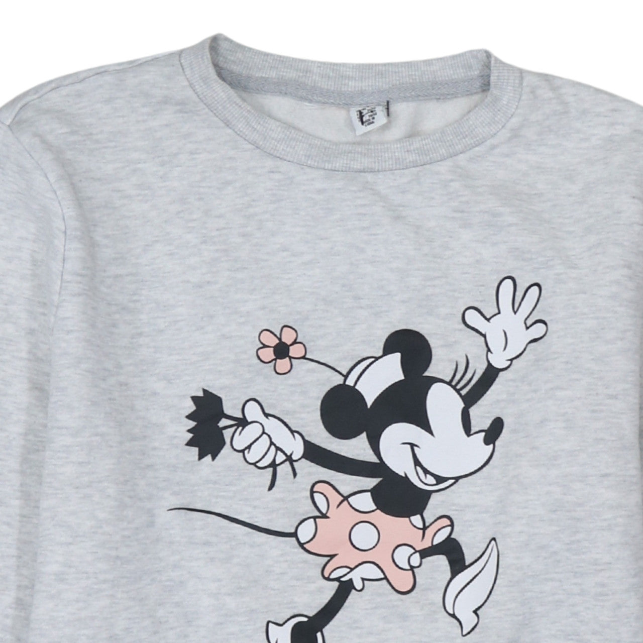 Primark Women Grey Minnie Mouse Sweatshirt XS Crew Neck Pullover