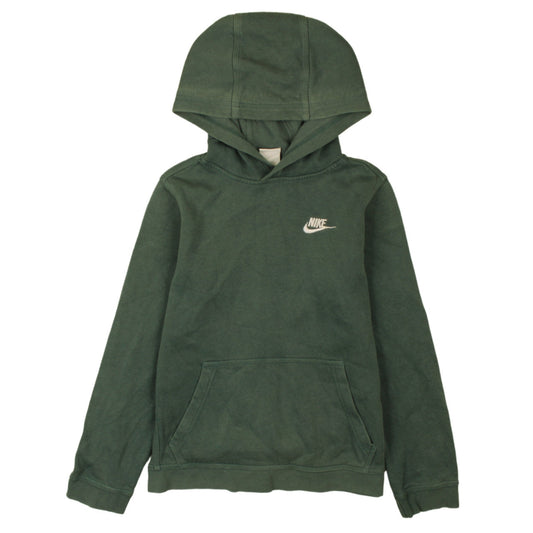 Nike Boys Green Pullover Fleece Hoodie L 147-158cm Regular Fit