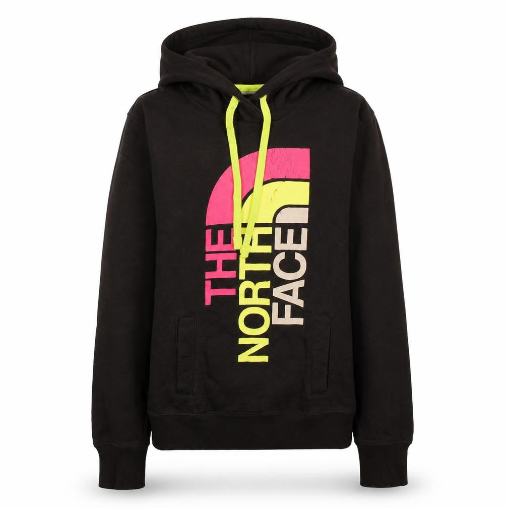 The North Face Womens Black Pullover Hoodie XS Graphic Logo