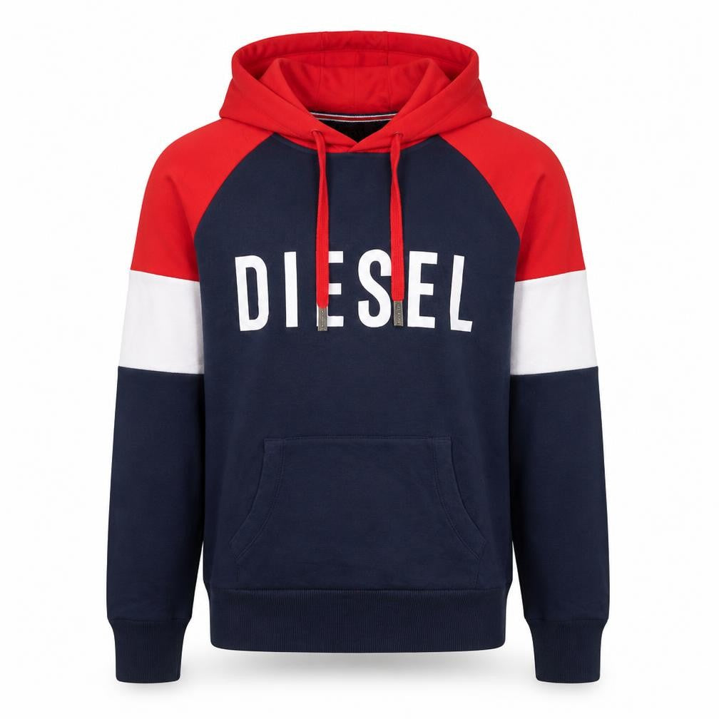 Diesel Men's Multicoloured Pullover Hoodie Size S Classic Logo