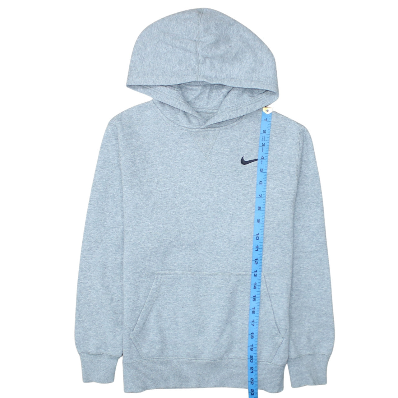Nike Boys Grey Pullover Hoodie Size 12-13 Years Fleece Sweatshirt