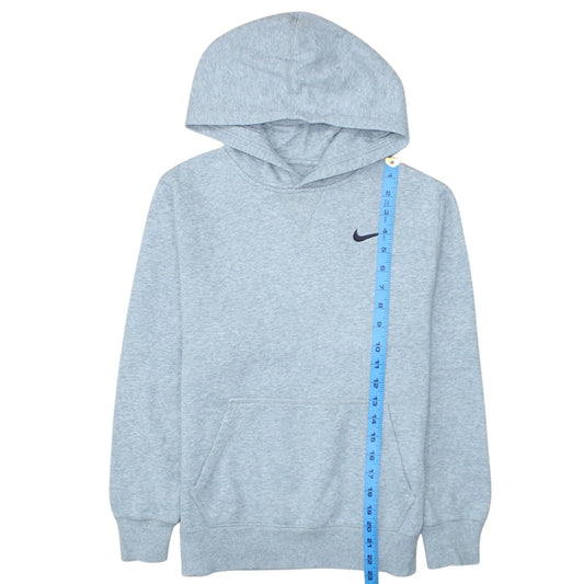 Nike Boys Grey Pullover Hoodie Size 12-13 Years Fleece Sweatshirt