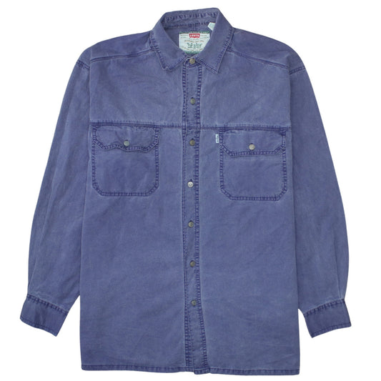 Levi's Men's Blue Denim Long Sleeve Button-Up Shirt M