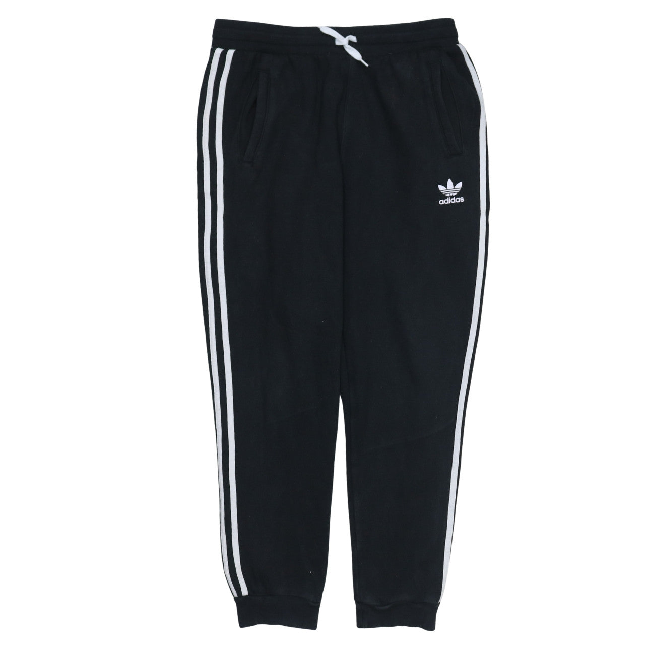 Adidas Boys Black Jogger Sweatpants 14-15 Years with Side Stripes