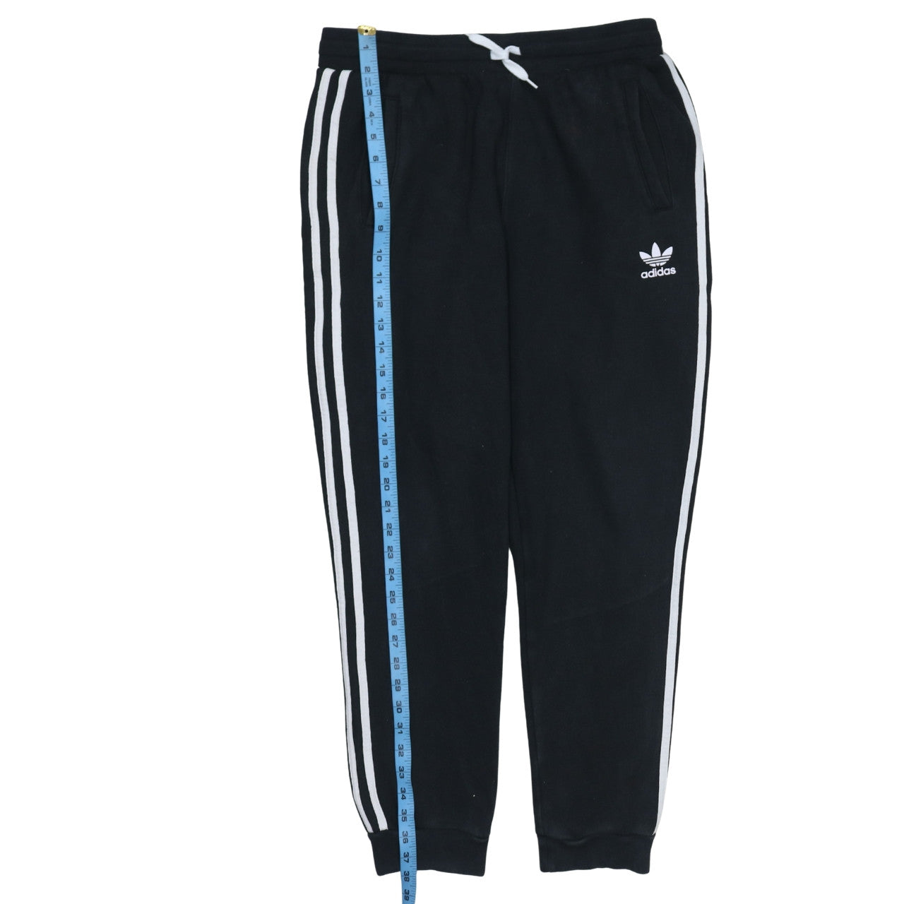 Adidas Boys Black Jogger Sweatpants 14-15 Years with Side Stripes