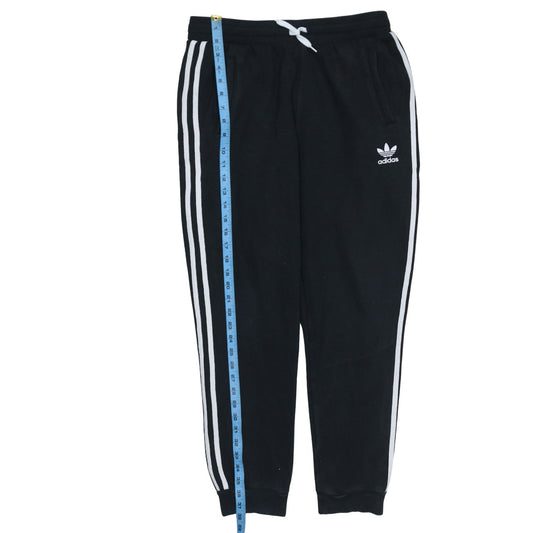 Adidas Boys Black Jogger Sweatpants 14-15 Years with Side Stripes