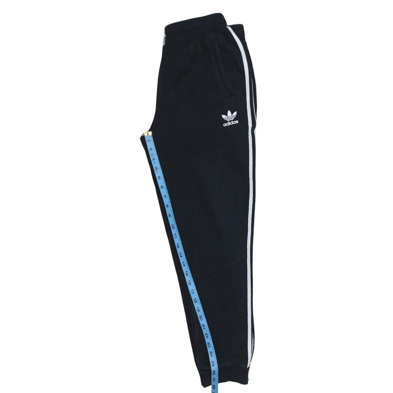 Adidas Boys Black Jogger Sweatpants 14-15 Years with Side Stripes