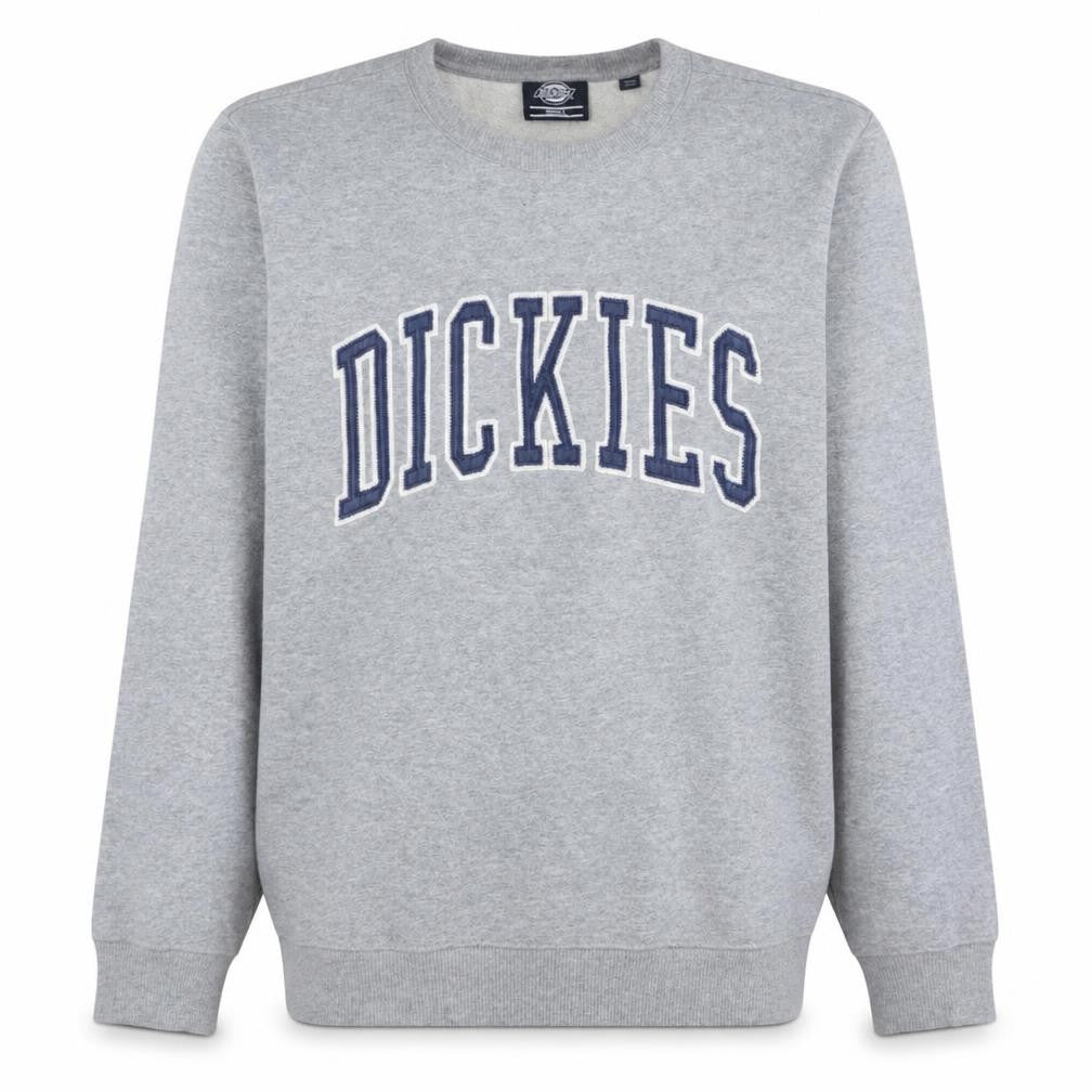 Dickies Men's Grey Small Pullover Sweatshirt with Logo