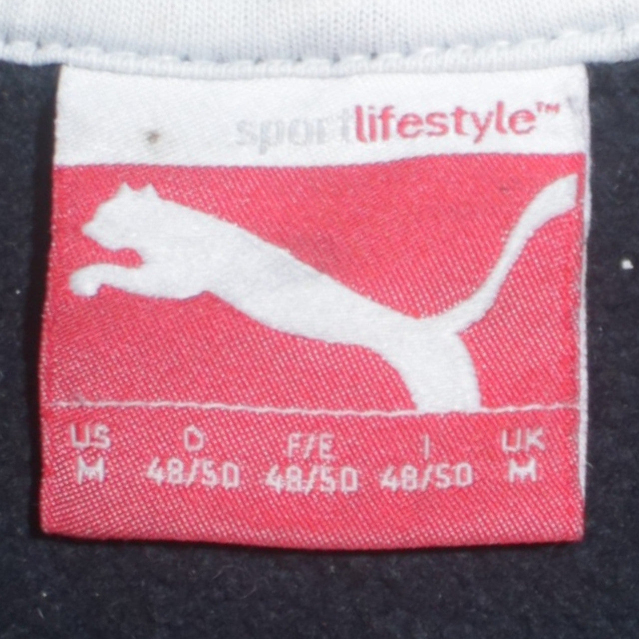 Puma Mens Black Full Zip Hoodie M Graphic Sports Fleece