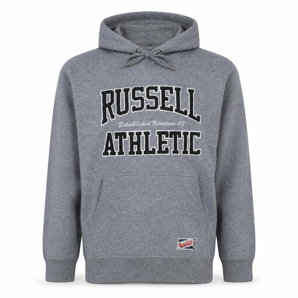 Russell Athletic Mens Grey 2XL Pullover Hoodie College Style