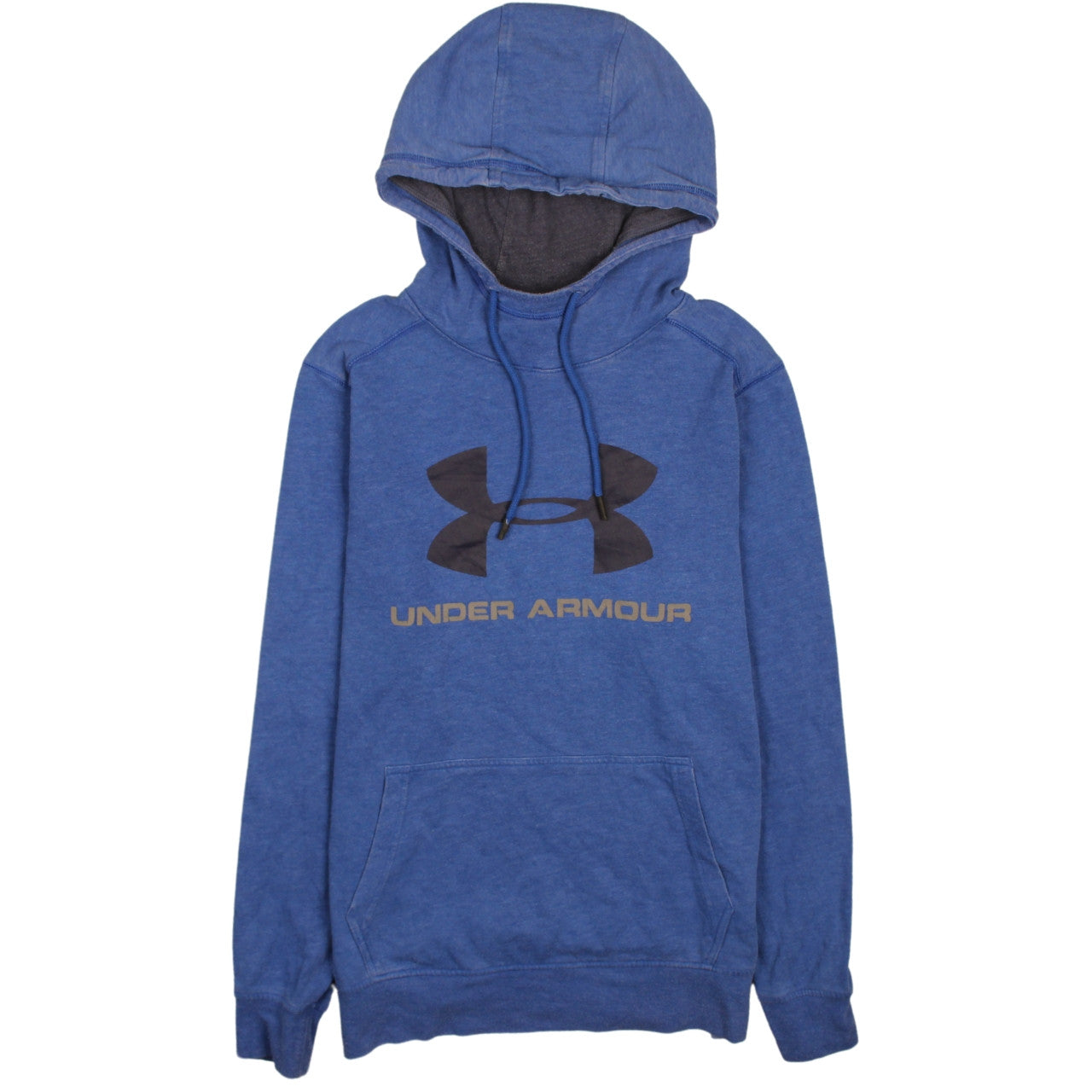 Under Armour Men's Blue Pullover Hoodie Size S Logo Fleece