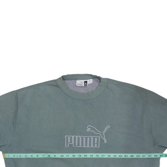 Puma Men's Green XL Crew Neck Pullover Sweatshirt