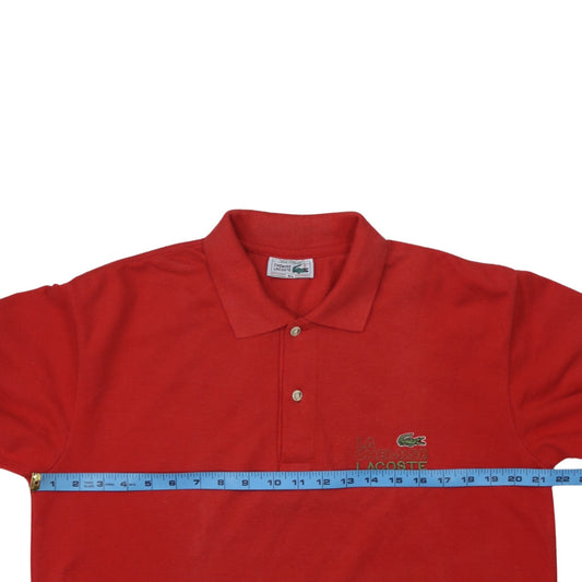 Lacoste Mens Red Long Sleeve Collared Cotton Polo Shirt XL