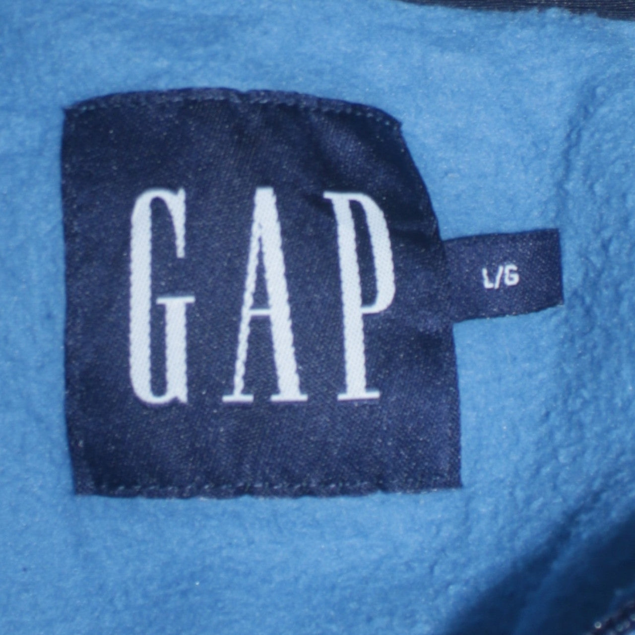 GAP Men’s Blue Fleece Full Zip Casual Jacket Size L
