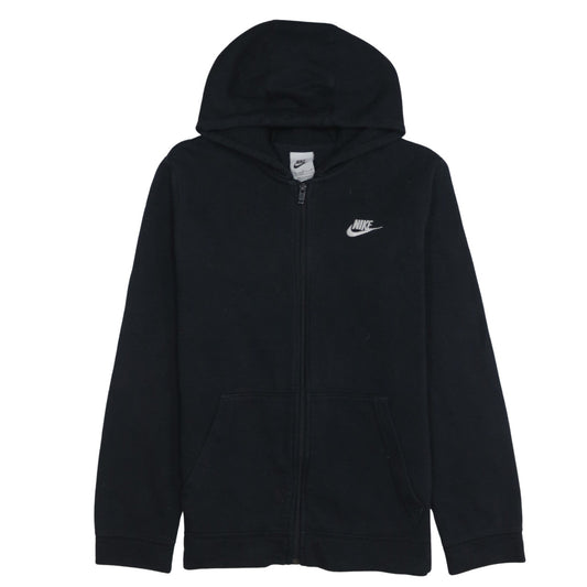 Nike Boys Black Full Zip Fleece Hoodie XL 158-170cm