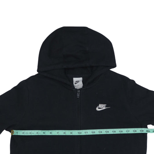 Nike Boys Black Full Zip Fleece Hoodie XL 158-170cm