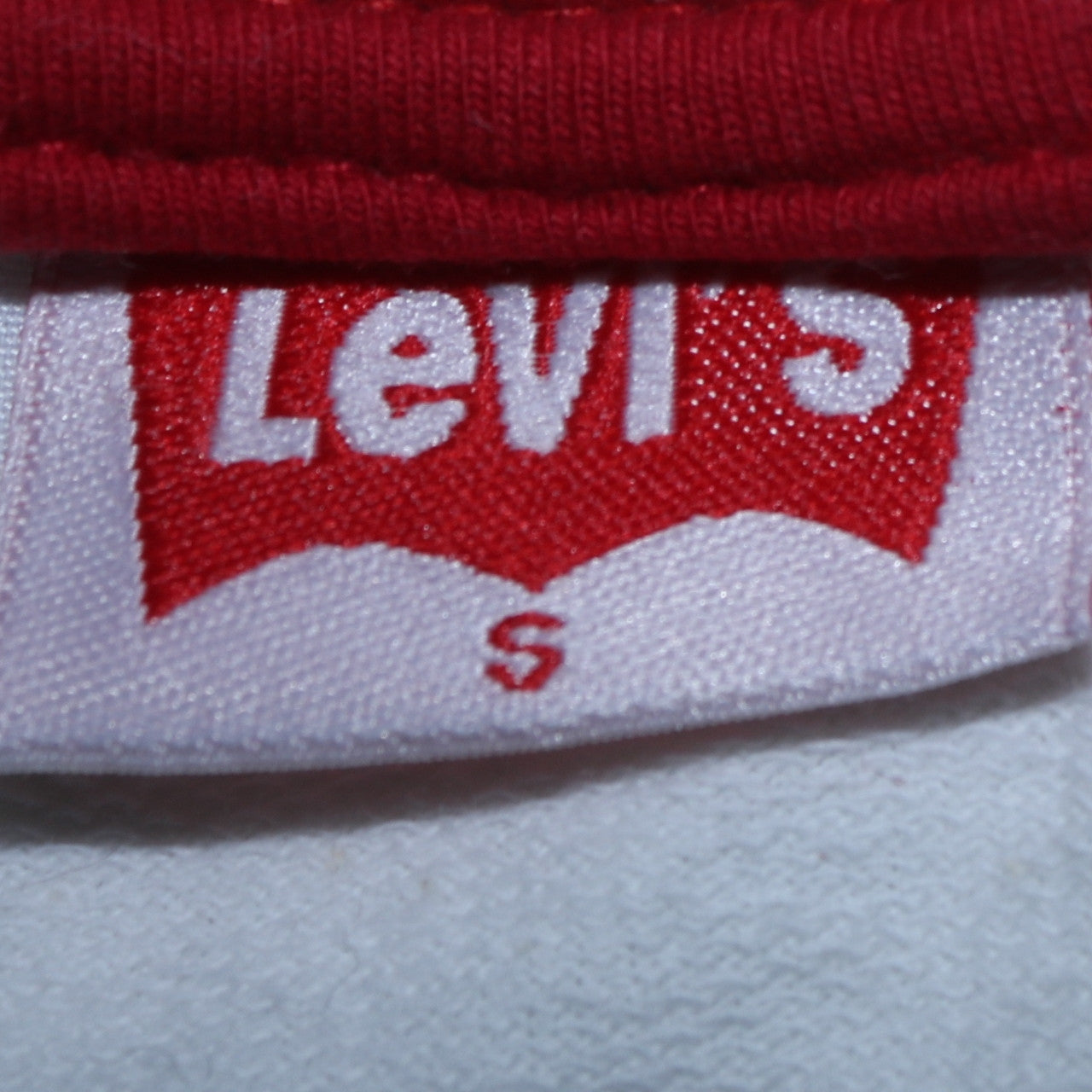 Levi's Men's White Logo Pullover Sweatshirt Size S