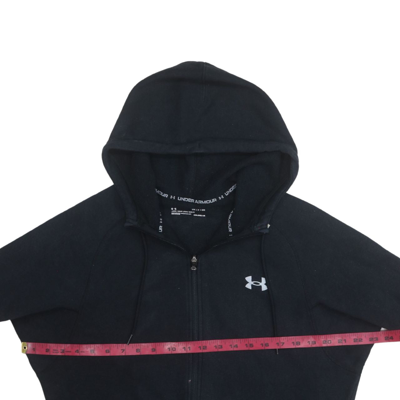 Under Armour Men's Black Small Full Zip Hoodie ColdGear Fleece