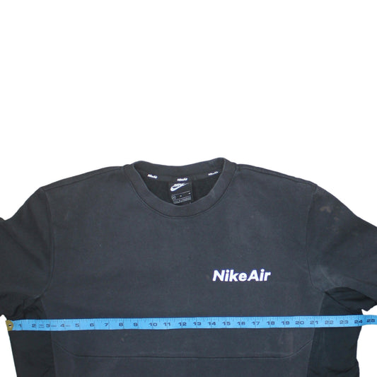 Nike Air Men's Black Crew Neck Pullover Sweatshirt Size M