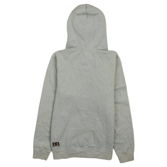 Under Armour Men's Grey Pullover Hoodie Small Logo Sportswear