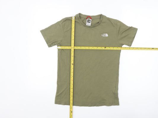The North Face Boys Green L Short Sleeve Cotton Outdoor T-Shirt