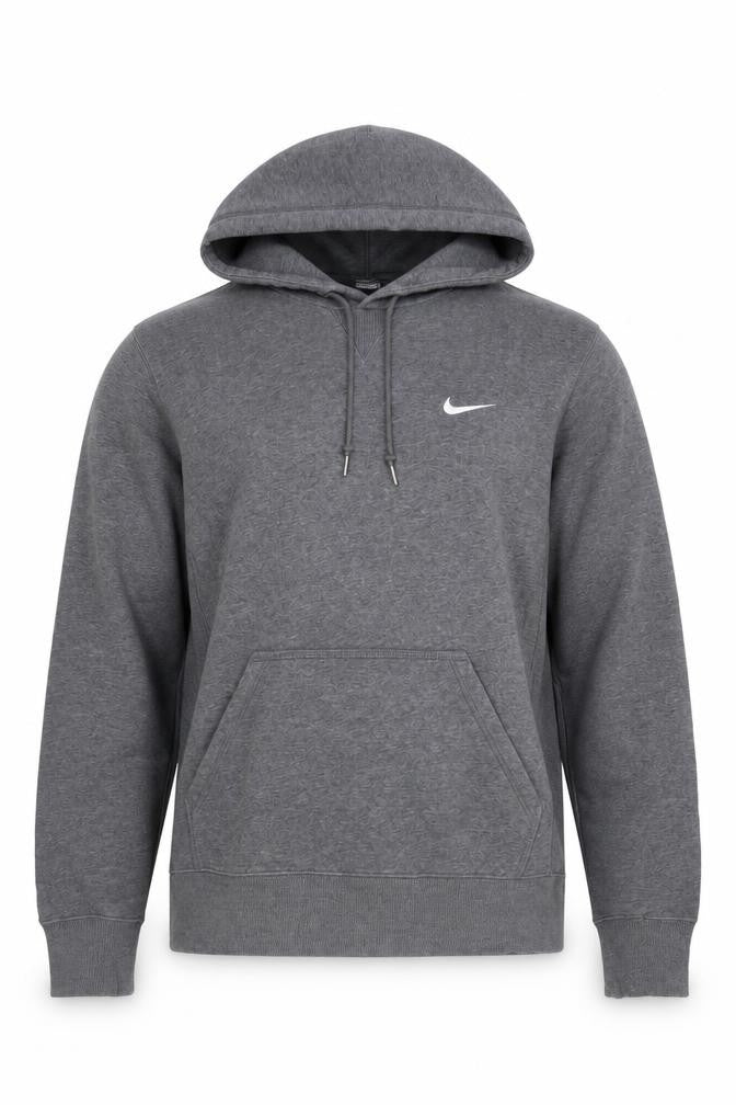 Nike Men's Grey Pullover Hoodie Medium Fleece Sportswear