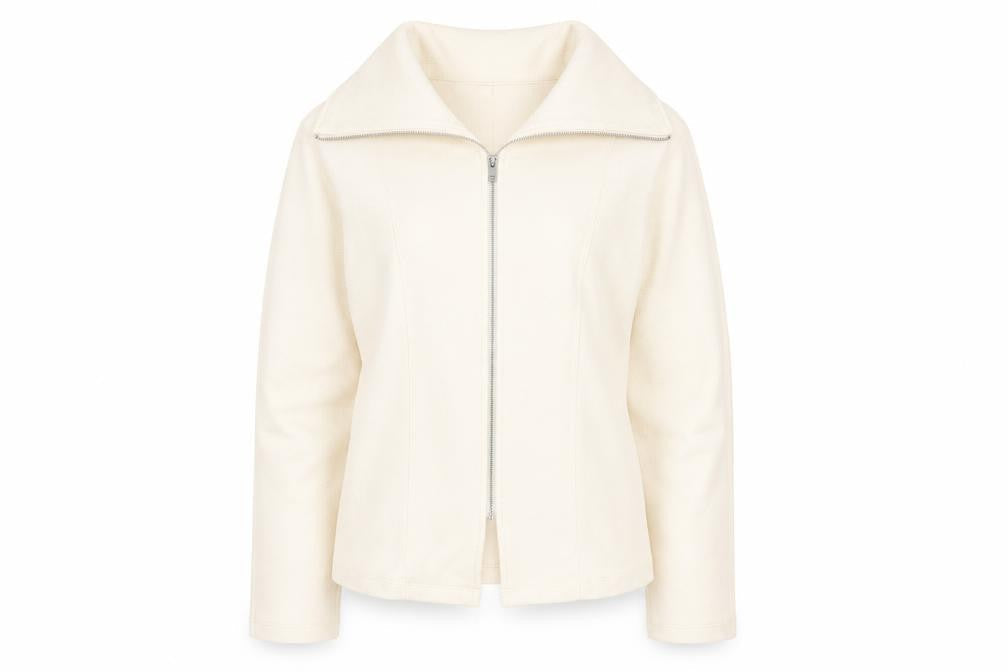 Marks & Spencer Women's Ivory Size 6 Twill Zip Jacket