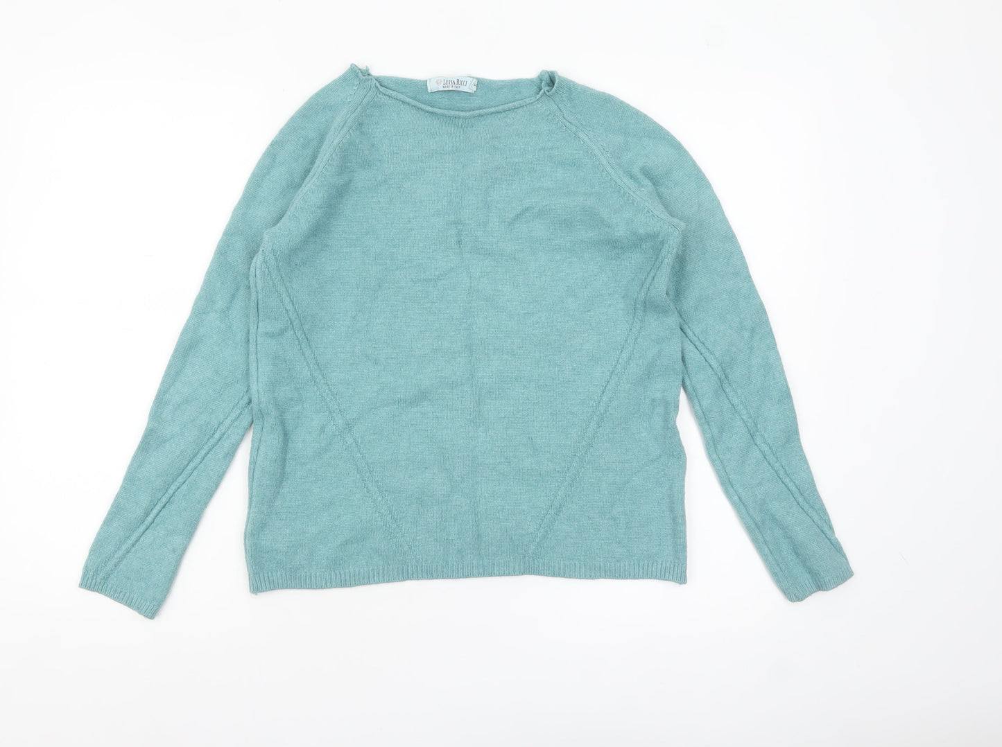 Luisa Ricci Women's Green Knit Pullover Jumper Size S