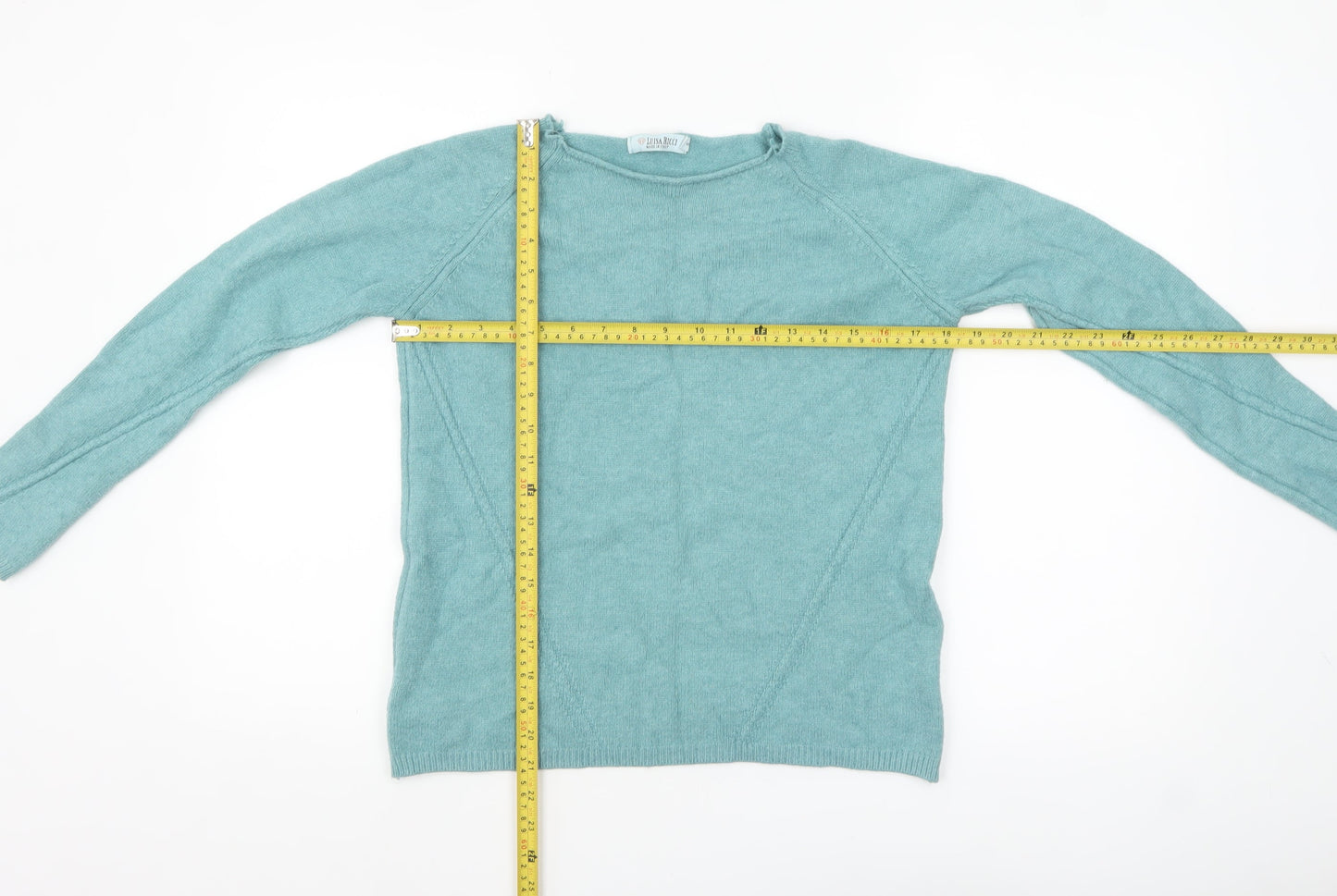 Luisa Ricci Women's Green Knit Pullover Jumper Size S