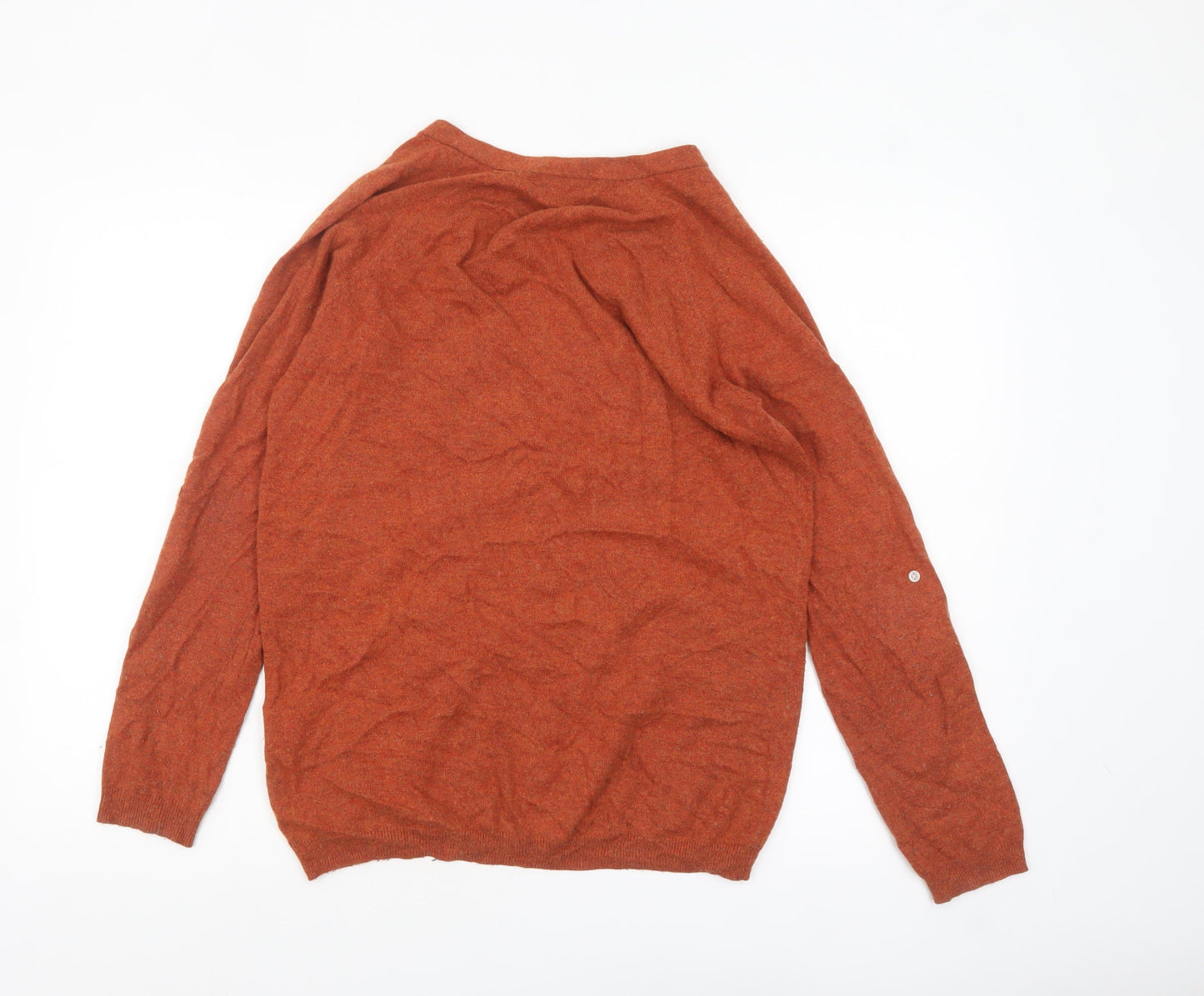 Fred Perry Women's Brown V-Neck Button Cardigan Size 6