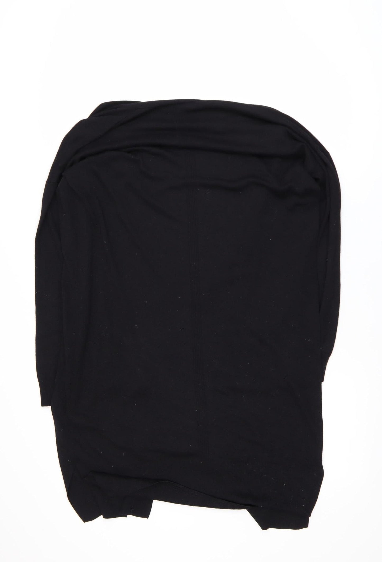 Next Women's Black Longline Open Front Knit Cardigan Size 12