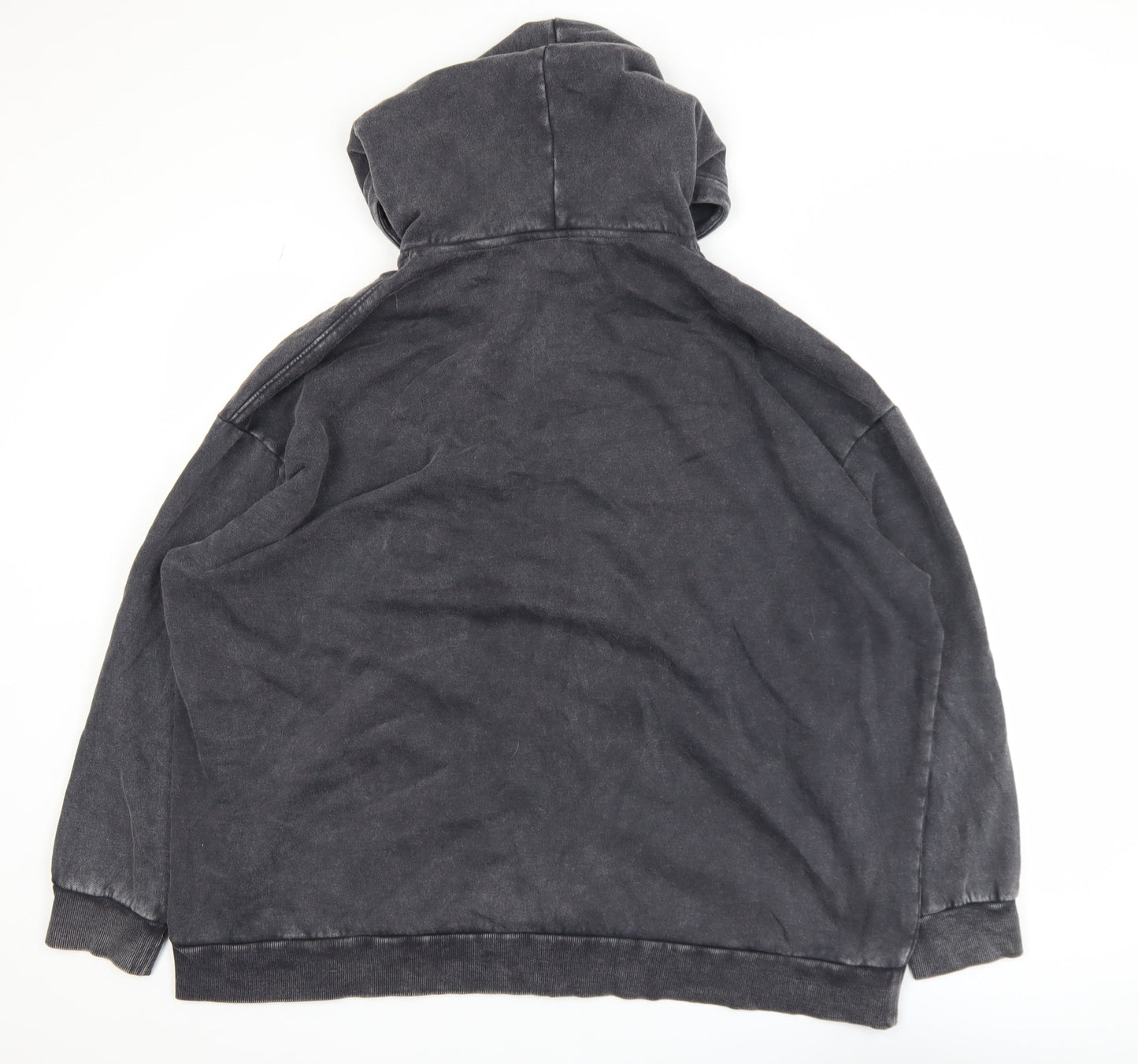 Monki Men's Black XL Basic Activewear Jacket Cotton Blend