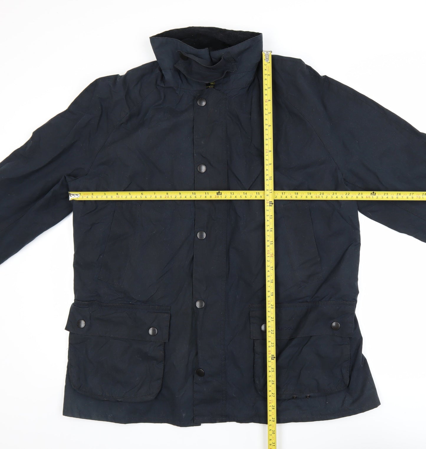 Barbour Men's Blue XL Waxed Cotton Parka Jacket Waterproof