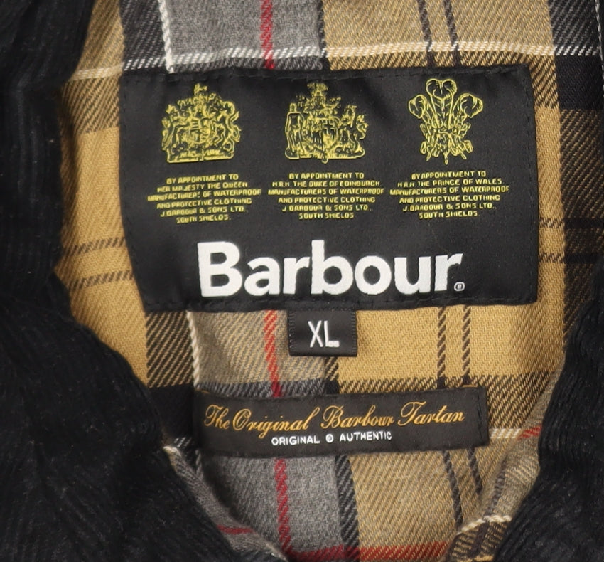 Barbour Men's Blue XL Waxed Cotton Parka Jacket Waterproof