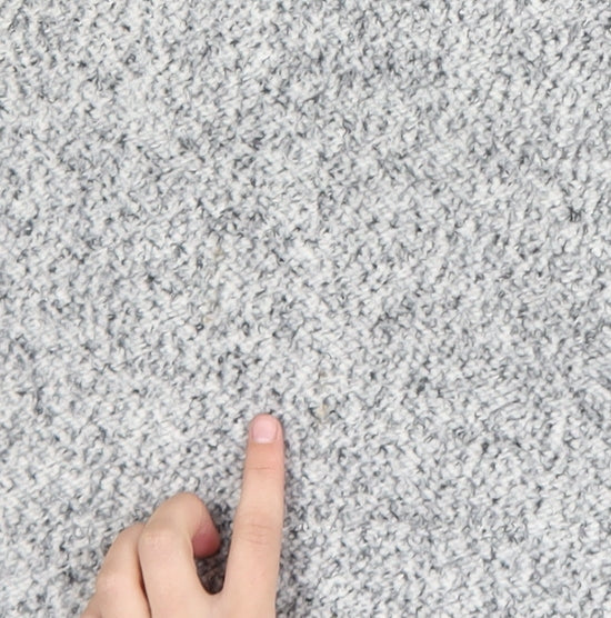 Zara Women Grey XL Chunky Knit Open Cardigan Relaxed Fit