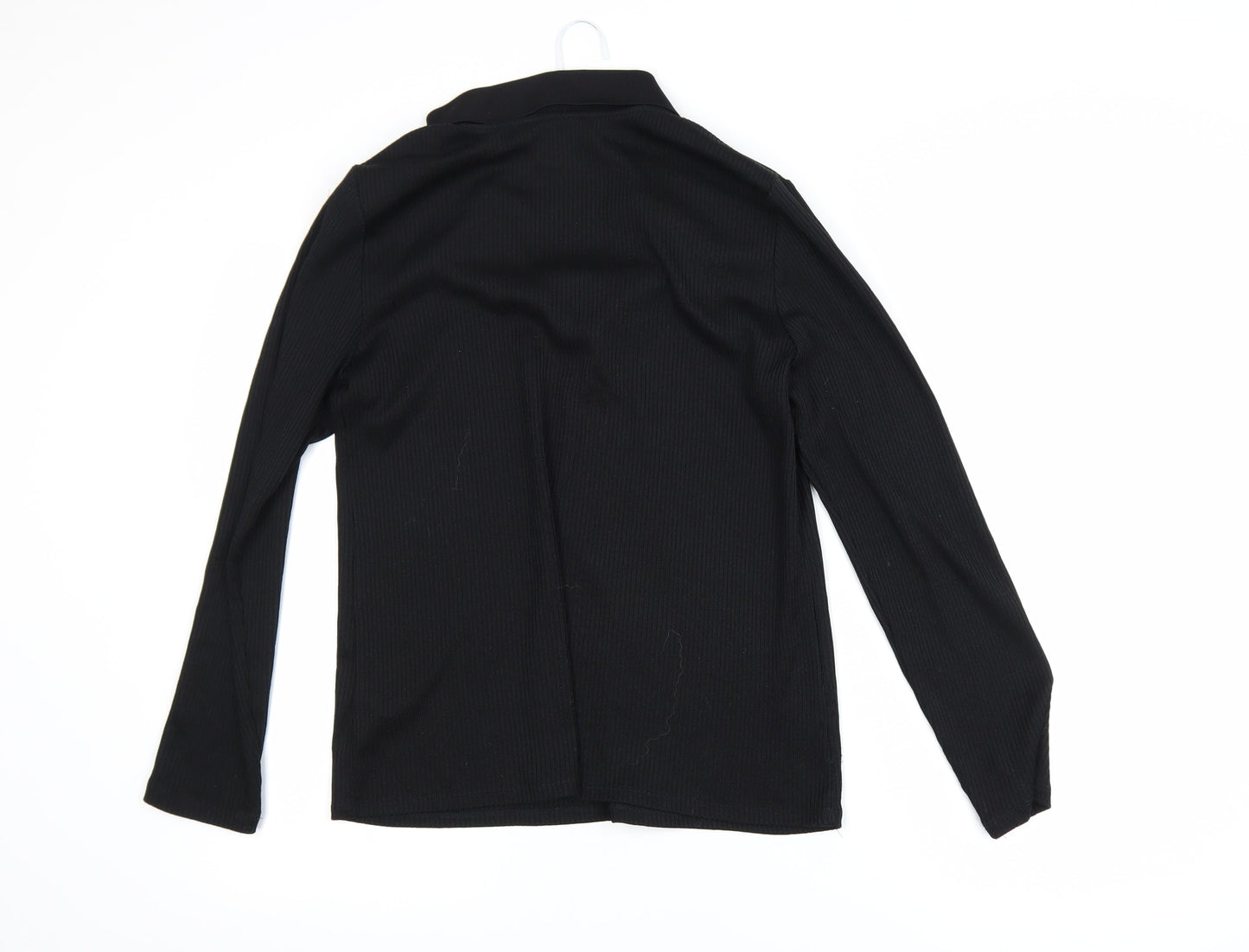Marks and Spencer Women’s Black Long Sleeve V-Neck Jersey Blouse Size 12
