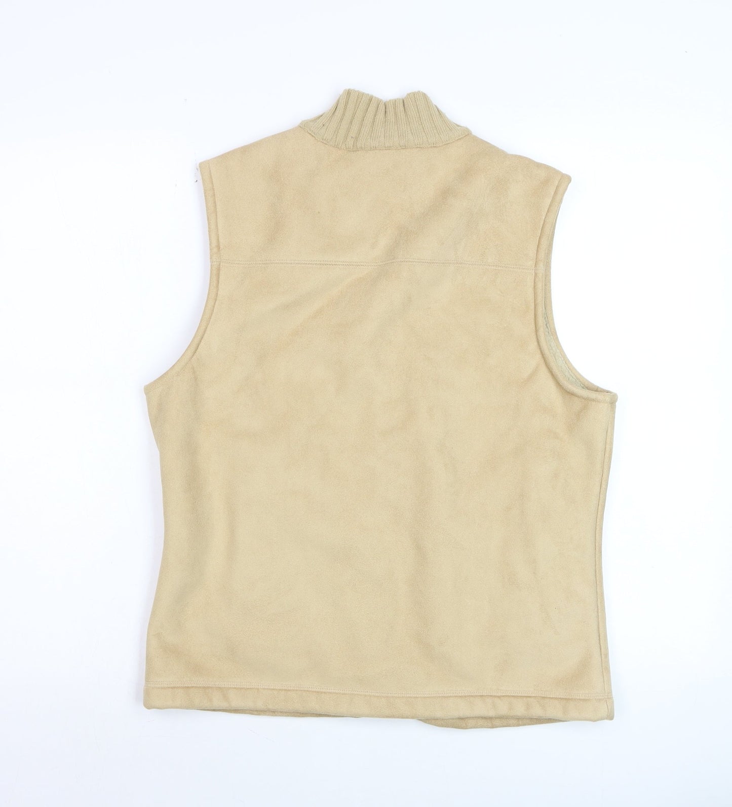 Country Casuals Womens Beige Fleece Waistcoat Bodywarmer M