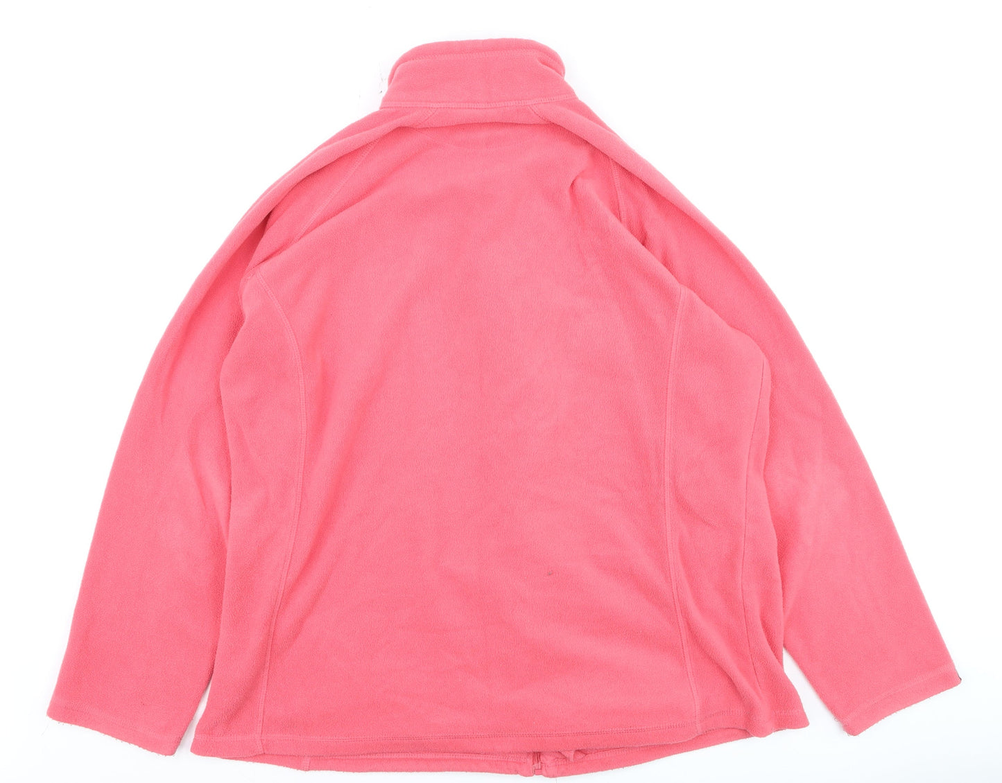 Country Rose Womens Pink Fleece Full Zip Jacket XL Walking Outdoor