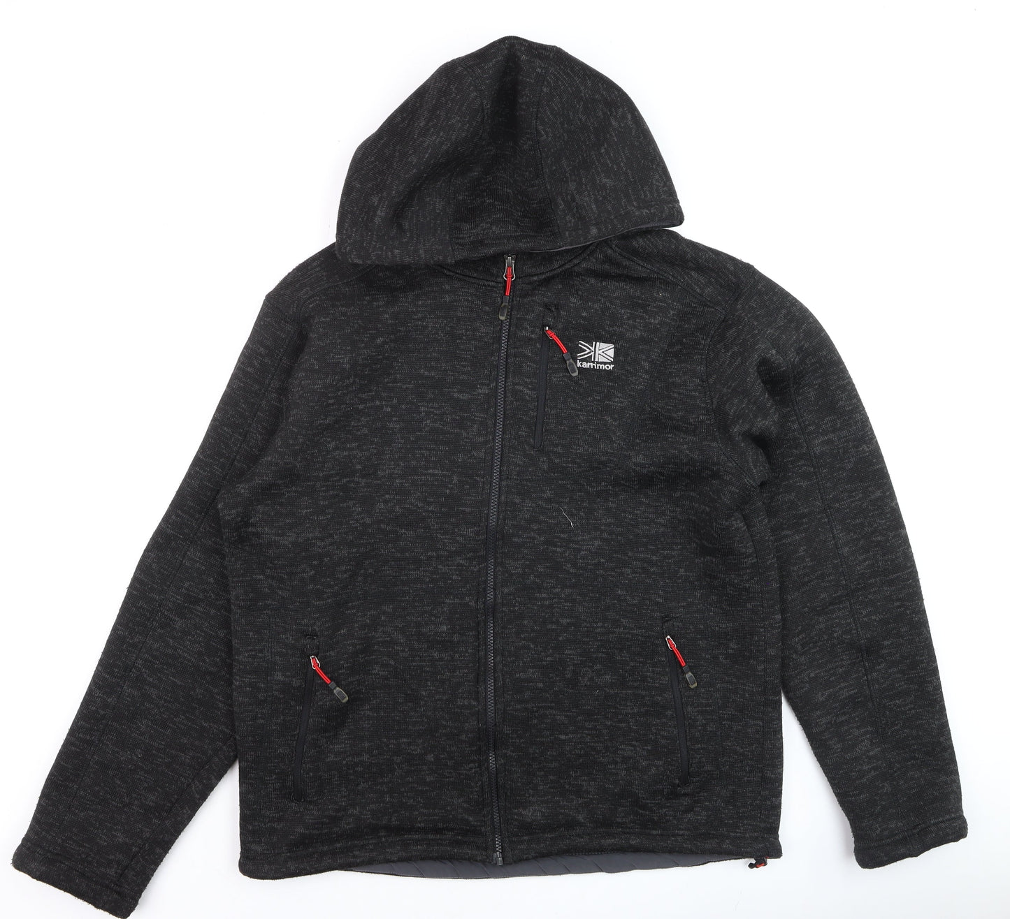 Karrimor Men's Black L Fleece Hooded Full Zip Activewear Jacket